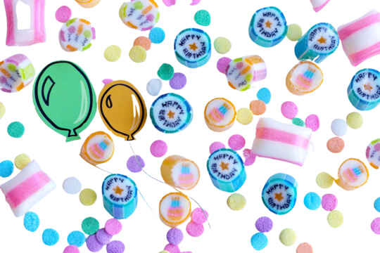 Papa Bubble Hard Candy - Birthday Mix